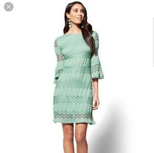 NY&Co Mint Green Lace Dress